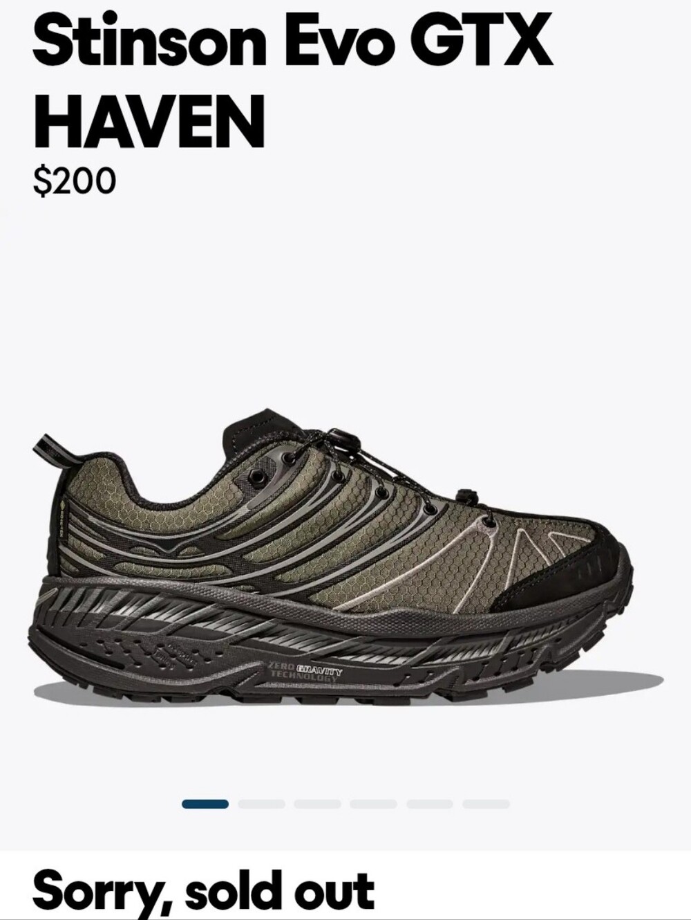 Brand New Never Worn Hoka Collab Stinson Evo GTX HAVEN Women's Size 7